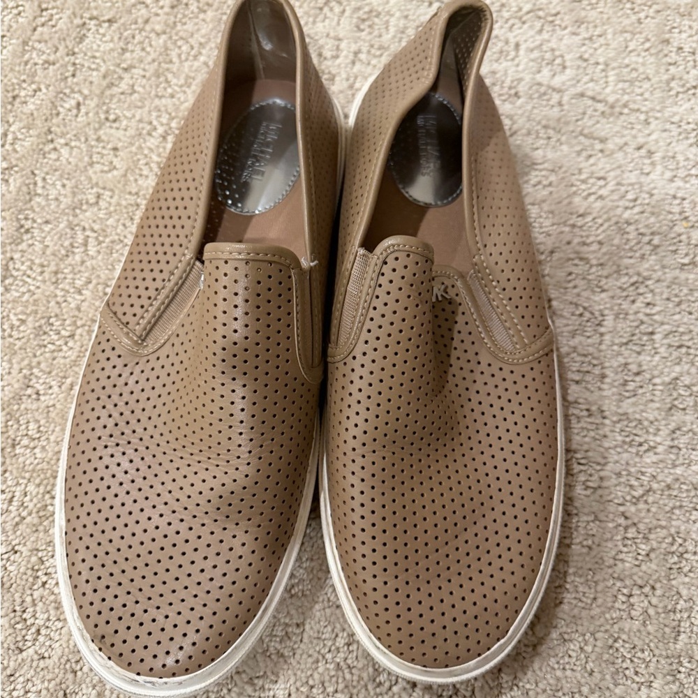 Michael Kors Brown Slip-On Sneakers